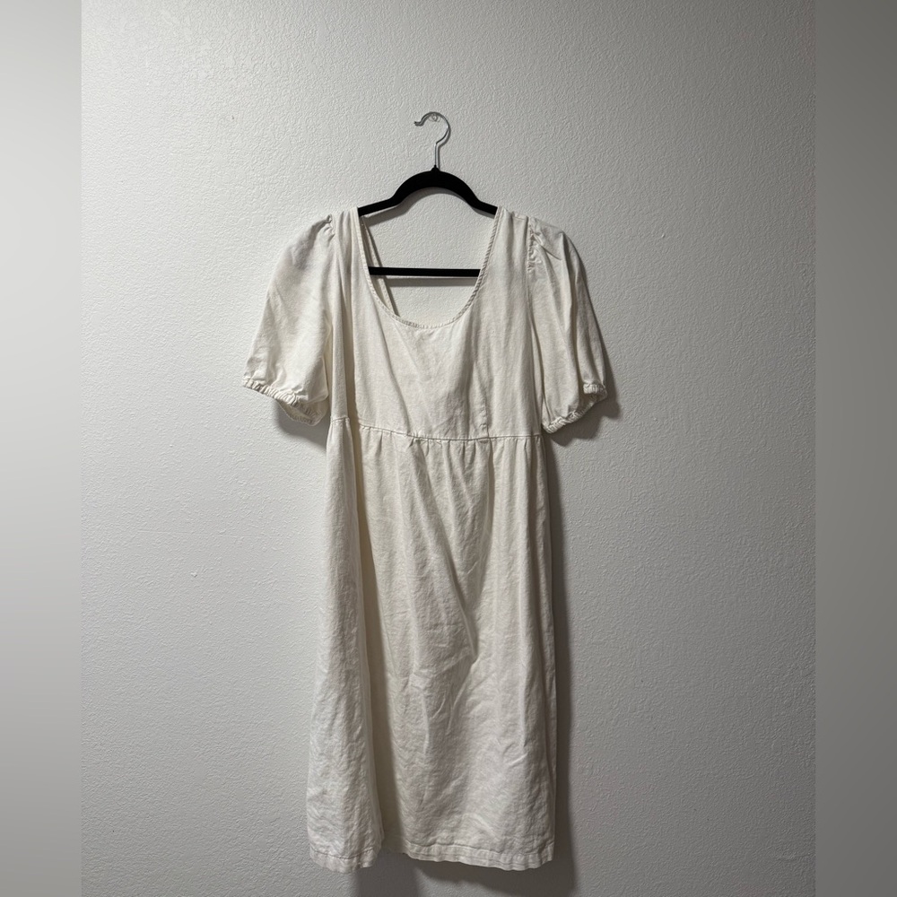 White linen Women's Dress